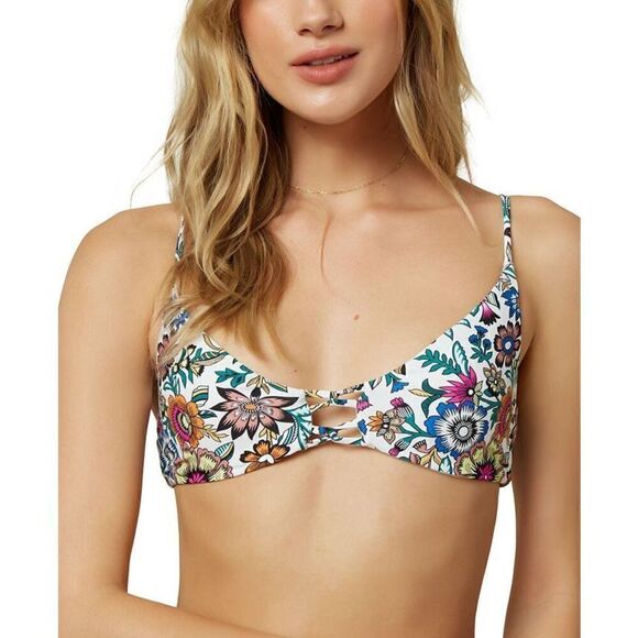 New O’Neill floral hi waisted bikini set. XS-top/S-bottom. Retails $119 - Picture 5 of 15